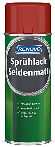 Sprühlack RAL 3000 Feuerrot 400 ml Seidenmatt Renovo