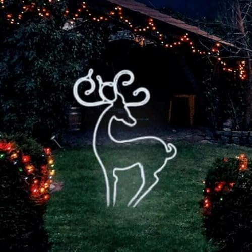 Garden Mile groß Sternschnuppe Multi Aktion Seil Licht Silhouette Deko Mehrfarbig LED Lampen wasserfest innen oder aussen Weihnachtsdekoration Lichterkette 90cm