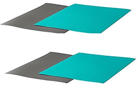 IKEA FINFORDELA Flexibles Schneidebrett, Dunkelgrau, Dunkeltürkis (4 Stück)