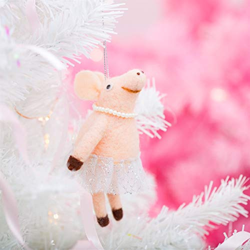 Sass & Belle Ballerina Schwein zum Aufhängen, Filz-Dekoration