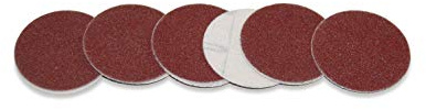 Kaindl Mini Schleifscheiben ø40mm, Korn 220, 10er-Pack | Vliesrücken, Klettbefestigung, feines Korn