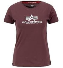 Alpha Industries Damen New Basic T Wmn T-Shirt, Deep Maroon, S