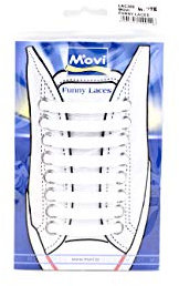 MOVI FUNNY LACES - Lacci per scarpe in silicone. Tantissimi colori. Molto resistenti ed elastici, si adattano a tutte le scarpe dal 35 al 47. 4 confezioni per colore.