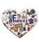 3D Frankreich Kühlschrankmagnet in Herzform, Touristen-Souvenirs, Kunstharz, magnetische Aufkleber, Kühlschrankmagnet, Dekoration für Zuhause und Küche, Dekoration aus China (Frankreich)