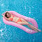 Myir JUN Materassino Gonfiabile Mare Adulto, Materassino Piscina con Rete Materassino Mare Materassini Piscine Amaca Galleggiante Gonfiabili (Rosa)
