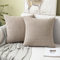 MIULEE Kissenbezug 60x60 Sandfarbe Sofakissen Kordsamt Kissenbezüge Quadrat Cord Dekokissen Kissenhülle Dekorativ Couchkissen Bezug Weich für Wohnzimmer Schlafzimmer 24x24 Inch 2er Set
