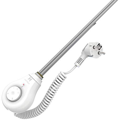 Hottech DROPplus - Cartucho calefactor (600 W, con regulación de temperatura de agua y aire, para radiadores de baño y habitaciones, color blanco)
