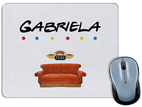LolaPix Tapis de Souris personnalisé avec nom. Cadeaux personnalisés pour Les Fans. Divers modèles 18x22cm Rectangulaire. Friends