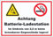 Achtung Batterie Ladestation Aufkleber A4 (210x297mm)