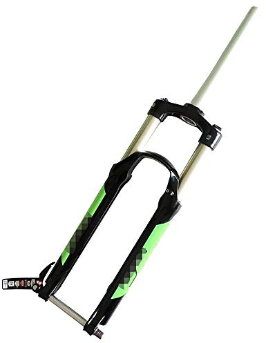 SLRMKK Forcella Ammortizzata per Bici, Forcella Anteriore per Mountain Bike da 27,5 Pollici, Forcella Anteriore per Bicicletta Controllo Filo/Corsa 120 mm/28,6 * 40 * 270 mm Tubo Conico/Albero