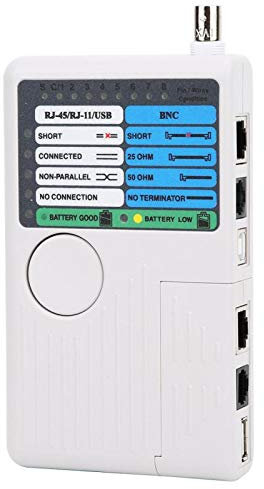 Compras Locas Comprobador de cables de red, medidor de cables fiable y fácil de usar, mantenedores profesionales duraderos para ingenieros