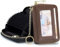 imeetu Femme Porte Carte Bancaire RFID Tarjeteros Mujer Cuir Porte Carte avec 12 Emplacements pour Cartes, 2 Emplacements pour Espèces, Porte-clés, Fenêtre D'identification (Petit, Marron)