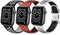 HDSF 3 Pack Correas Compatible con Apple Watch 38mm 40mm 41mm 42mm 44mm 45mm,Coloridos Correa de Silicona Suave Pulseras de Repuesto para iWatch Series 7 6 5 4 3 2 1 SE(42mm/44mm/45mm,3 Pack B)
