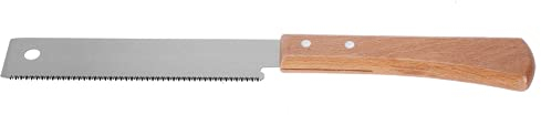 Walfront Mini Miter Box Saw, 12 Zoll Kleine Handsäge, Holz Bündigsäge Buchenstahl Doppelkanten Flachsäge Holz, Dübelsäge für Holzbearbeitung