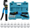 HSEAMALL Pinza crimpatrice idraulica a 9 matrici, crimpatrice per cavi elettrici, 4-70 mm2 (10 tonnellate blu)