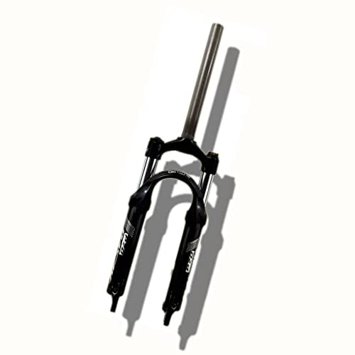 LHHL MTB Suspension Fork 20Inch Bike Fork Mechanical Lock Mountain Bike Fork Manual Locking 60 Mm Travel QR 9×100mm XC BMX (Color : Gloss black, Size : 20)