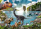 Close Up Dinosaurier XXL Poster | Illustriertes Poster (100 x 140 cm) | Kinderzimmer Klassenzimmer Premium Plakat