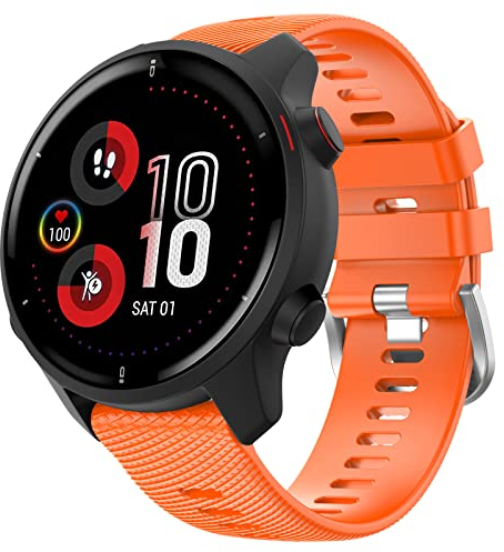 MYSNBKN Bracelet de Montre Compatible avec Venu 2 plus Bandes en Silicone de 20MM Largeur pour Garmin Vivoactive 3 Music/Venu 2 plus/Vivomove 3/Luxe/Style/HR/Forerunner 245/645 Music