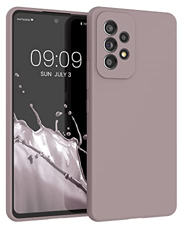 kwmobile Hülle kompatibel mit Samsung Galaxy A53 5G Hülle - Silikon Handy Case - Handyhülle weiche Oberfläche - kabelloses Laden - Purple Cloud