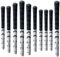 MAZEL 10 Golf Grips Midszie & Standardsize, Rubber & Brushed Cotton Thread Non-Slip Golf Club Grips,Easy to Replace (Standard, Black&White Brushed Cotton)