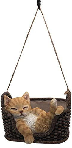 abc HOME | Gartenfigur schlafende Katze | 12 cm H