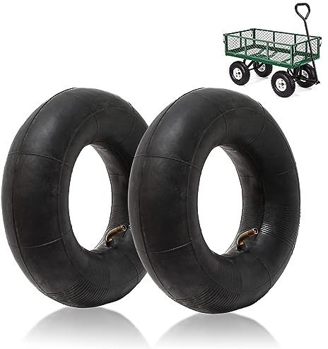 2 Pezzi Camera D'aria Per Carrello, Ruota Carriola 4.10/3.50-4, Adatto Per Carriole, Monocicli, Carrelli da Giardino, Go-kart, Lavasciuga Pavimenti, Tosaerba, ecc