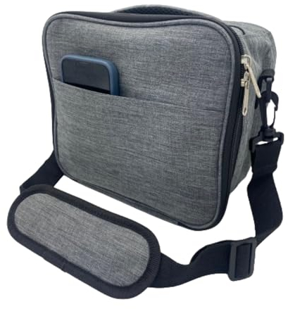 KRAMAZ Bolsa Termica Porta Alimentos 3.5 L - Bolsa Comida Trabajo - Fiambreras Comida Trabajo - Lunch Bag - Nevera pequeña portatil - Bolsa Isotermica (Gris)