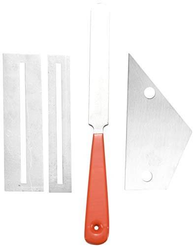Droagoct Lima de trastes de guitarra de acero inoxidable+nivel de balancín de traste+protector de diapasón herramienta luthier de guitarra