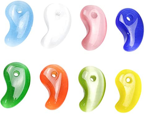 EXCEART 8stücke Teiliges Katzenauge Natürliche Charms Für Schmuckherstellung Farbenfrohe Schlüsselanhänger Für Halsketten Und Armbänder Leicht Und Tragbar Handwerkskunst