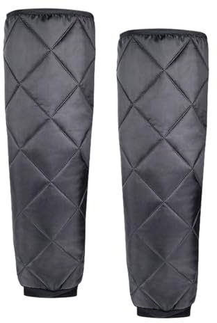 Baoblaze 2 Pezzi Ginocchiere Invernali per Moto Maniche per Ginocchia Protezione Protettiva Elastica Protezione per Gambe Termica per Snowboard Ciclismo, 70 cm