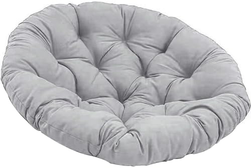 WHOROB Papasansessel Kissen, Radar Stuhl Pad, Rundes Dicke Stuhlkissen Bequem Weich Sitzkissen Hängesessel für Indoor Outdoor Garten Stuhlauflage,A,120 * 120cm