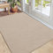 DEXI Fußmatte Innen 92 x 142 cm, rutschfeste Fussmatte waschbar, absorbierend Schmutzfangmatte, wasserdicht Türmatte für Hund, Haustür, Patio, Beige