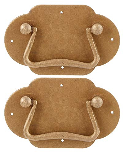 Schubladengriffe aus Antikem Kupfer – 2er-Set, Griffe Im Vintage-Stil Für Schränke, Schränke Und Garderoben – Möbelzubehör