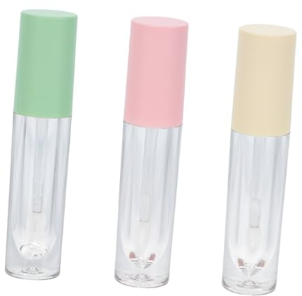 Beatifufu 3stücke Refillable Lip Gloss Tube Container Transparente Leere Flasche Für Diy Lippenstift Praktisch Und Wiederverwendbar Für Reisen Und Alltag