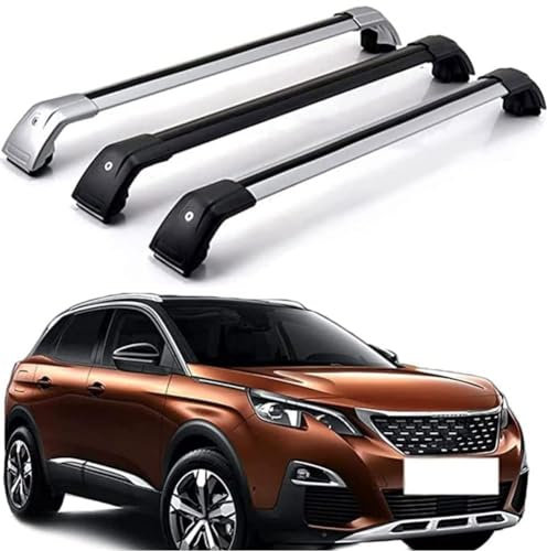 GLYGLY Chgepäckträger, für Peugeot 3008 2017 2018 2019 2020, Alu Dachgepäckablage, Dachträger Gepackträger, Fahrradträger Dachboxen Dachgepäckablage,normal-A