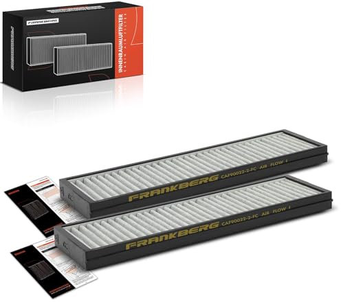 Frankberg 2x Innenraumfilter Pollenfilter mit Aktivkohle Kompatibel mit DS5 KF 1.6L 2015-2018 i20 PB PBT 1.1L-1.6L 2008-2015 Replace# 971331J000