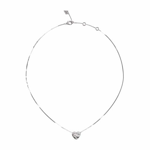 GUESS Damen-Halskette Herz Silberfarben JUBN04501JWRHT-U