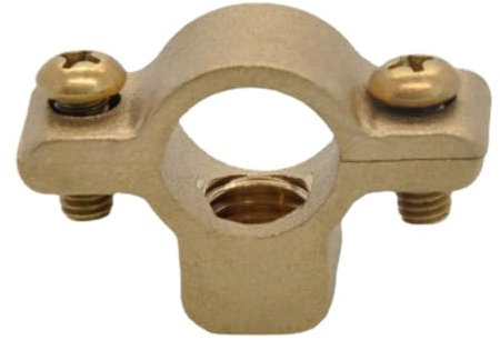 Passend für 15 22 28 35 42 54 65 80 100 mm OD Rohrschelle Messing M10 Rohrschelle Halterung Halterung Aufhänger festes Sanitärwasser (100 mm Bereich 100-102 m)