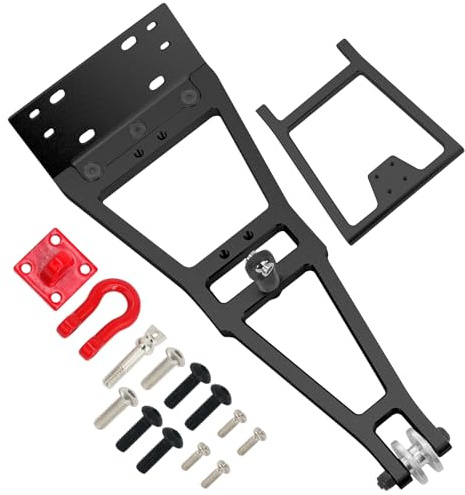 POLANTA 1/10 RC Crawler Winde Double Stent Rescue Tow Crane Arm Wrecker Kit, RC Abschleppwagen Bausatz für SCX10 TRX4 Capra LCG Chassis, DIY-Upgrade-Zubehör (schwarz)