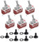 HUAZIZ 6 Pcs Interruptor de Palanca de Cobre de Alto Rendimiento para Auto Vehiculo Barco, Conmutador de Palanca SPST ON/Off 2 Posiciones 2 Pin, 15A 250VAC