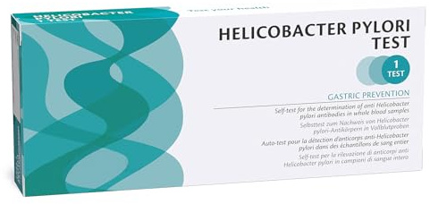 Helicobacter Pylori Schnelltest I Darmkrebsvorsorgetest I Selbsttest für zu Hause I bei Durchfall - Reizdarm - Sodbrennen - Magenbeschwerden