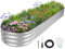 G GOOD GAIN Galvanized Raised Bed- Planter Boxes Outdoor, Raised Beds for Gardening, 8x2x1ft Metal Bed Kit for Vegetables Flower Herb, Planter Raised Beds