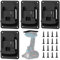 SHUOHONG 4 Pièces Porte Outils Mural pour Makita 18 V, Rangement Outils, Support de Machine pour Outils de Perçage avec 16 Vis, Support Outils Muralde Perceuse pour Atelier et Garage
