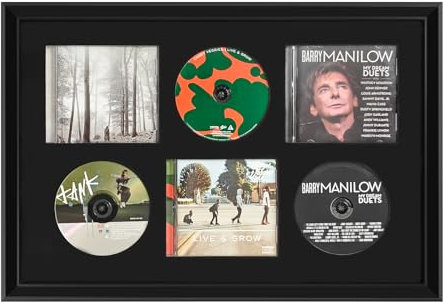 CD Case,DVD Holder,CD/DVD Display Frame,DVD Album Cover Frames Organizer Shelf,CD Record Frames for The Wall,DVD Signed Record Storage Display Box Home Decor Desktop Applicable to Game, Record,Disc