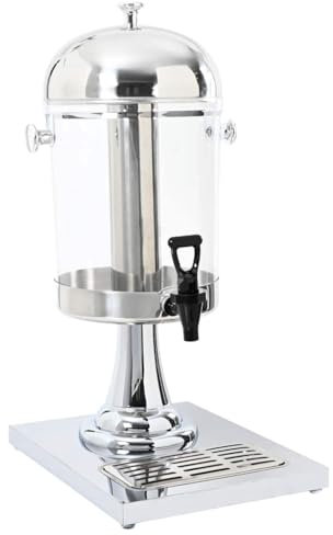 Distributeur de Jus de Fruit avec Robinet, Distributeur de Boisson Fontaine à Cocktail en acier inoxydable 8 L