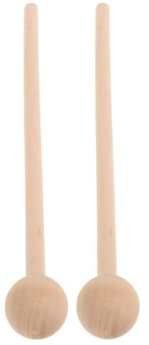 SOPOTUTU 2 Stück Kindgerechte Holzklöppel Sichere Percussion Sticks für Klarer für Xylophon Glockenspiel Frühe Musikbildung Fördert Rhythmus und Kreativität
