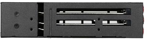 Tomvorks 6 Bays Mobile Backplane Support 2.5'' HDD/SSD Hard Drive with Cooling Fan Locker, 6Gbps Transmission, for PC 5.25” Drive Bay, Works for 7-9.5mm 2.5'' HDD/SSD, Up to 6Gpbs