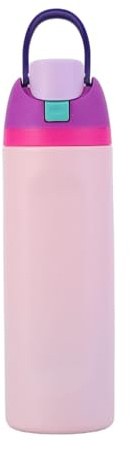 32 oz Insulated Stainless Steel Water Bottle with Straw for Sports, Travel, and School BPA-Free Leakproof Sports Water Bottle (Pinkish Purple, 24Oz)