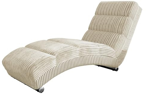 Mirjan24 Relaxliege Holiday Cord Bis Loungesessel Liegesessel Polstersessel Farbauswahl Relaxsessel Modern Wohnmöbel (Ambience 02)
