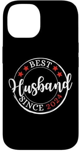 Carcasa para iPhone 14 Mejor Esposo Desde 2024, Marido del Aniversario de Matrimonio de Oro